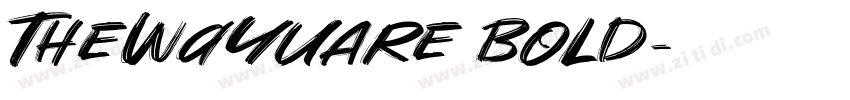 TheWayUAre Bold字体转换